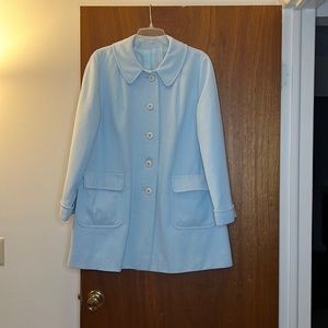 Powder blue 60’s coat